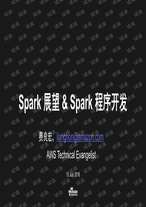 Spark技术展望与应用开发 云计算巨擘AWS资深顾问的专业洞见